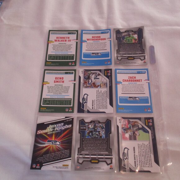 (9) Card Lot SEATTLE SEAHAWKS Football Cards MIXED - Picture 2 of 2